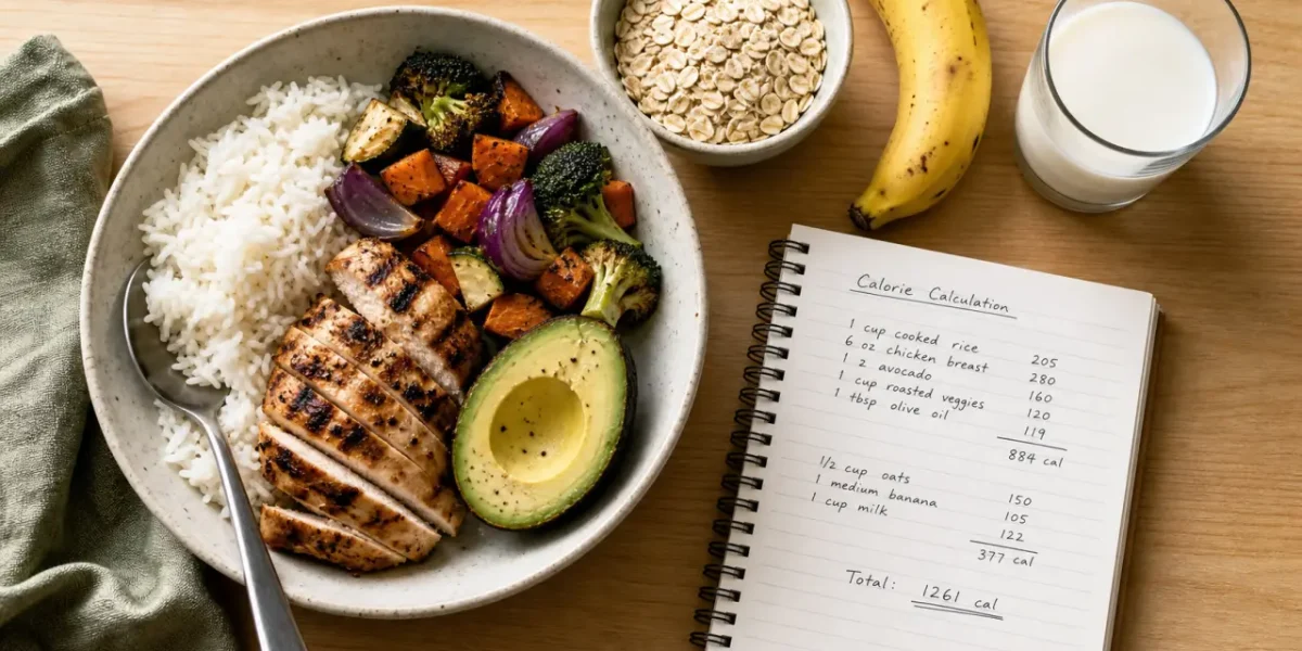 Manger prise de masse : surplus 300-500 kcal pour gagner du muscle