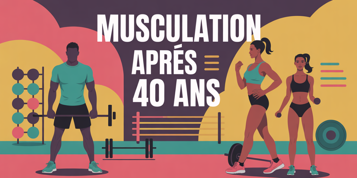 Silhouettes homme femme 40 ans musculation tableau entrainement
