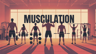 personnages salle de sport musculation tous les jours