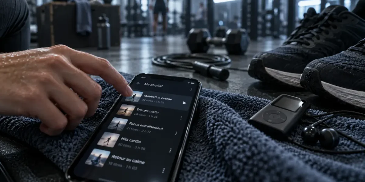 Musique sport motivation : playlist course sur téléphone
