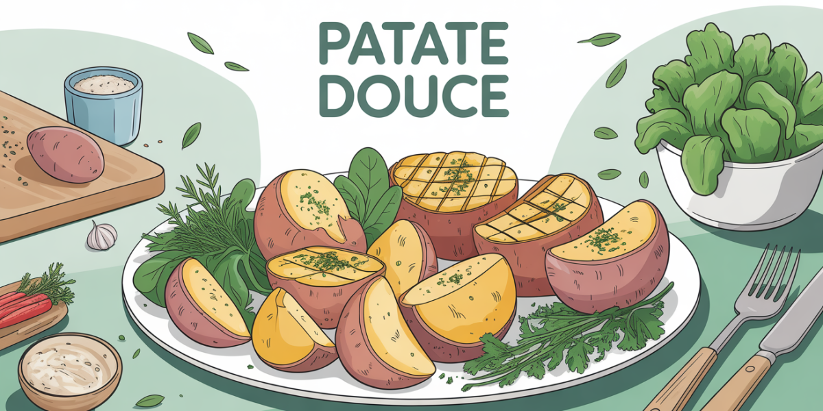 patate douce cuisson vapeur puree legumes plat equilibré