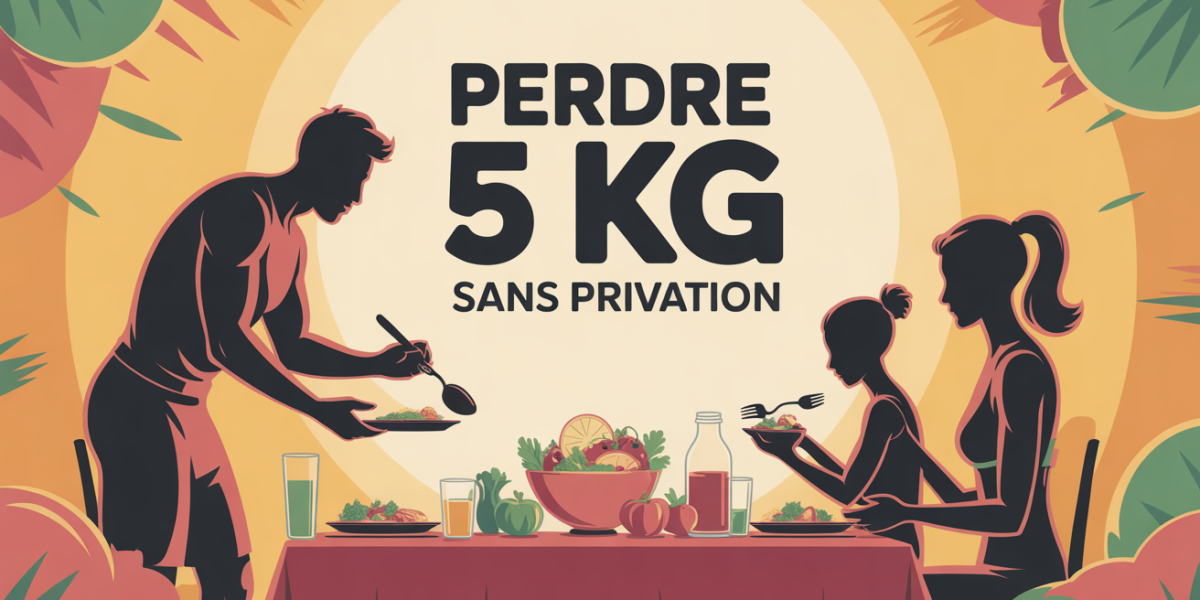 papa sportif sert repas sain pour perdre 5 kg