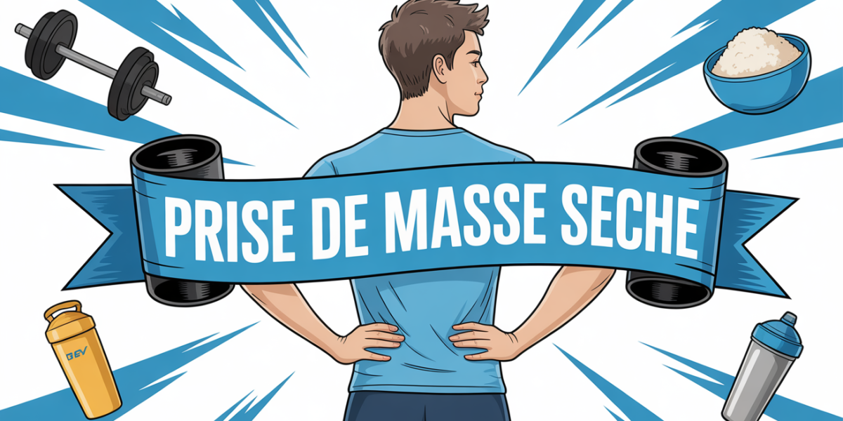 prise de masse sèche jeune homme dos, fond sportif