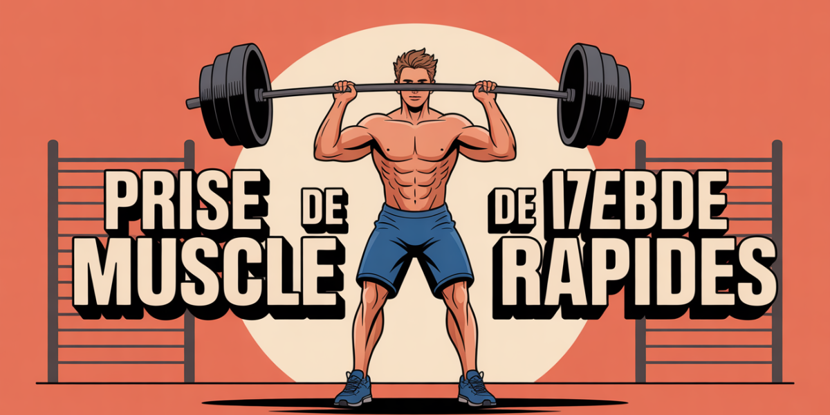 homme haltères salle gym prise muscle rapide