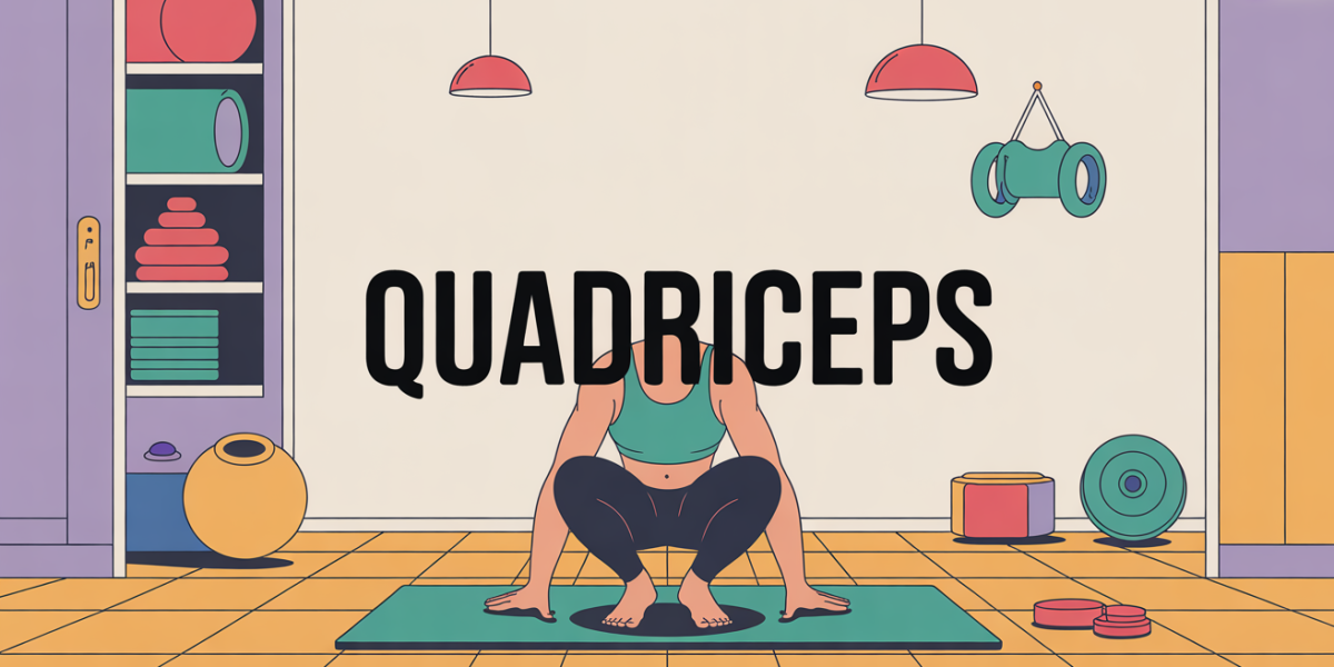 quadriceps à domicile illustration squat elastique haltere