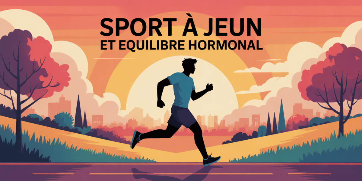 Homme courant sport à jeun lever soleil équilibre hormonal